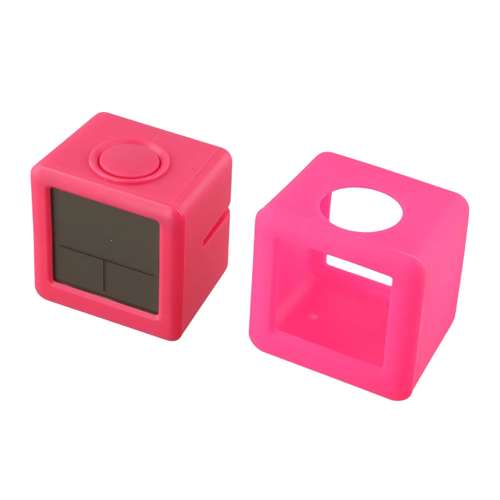 

Innovative Square Design LED Alarm Clock Featuring A Soft Silicon Shell And User Friendly Snooze Button Access