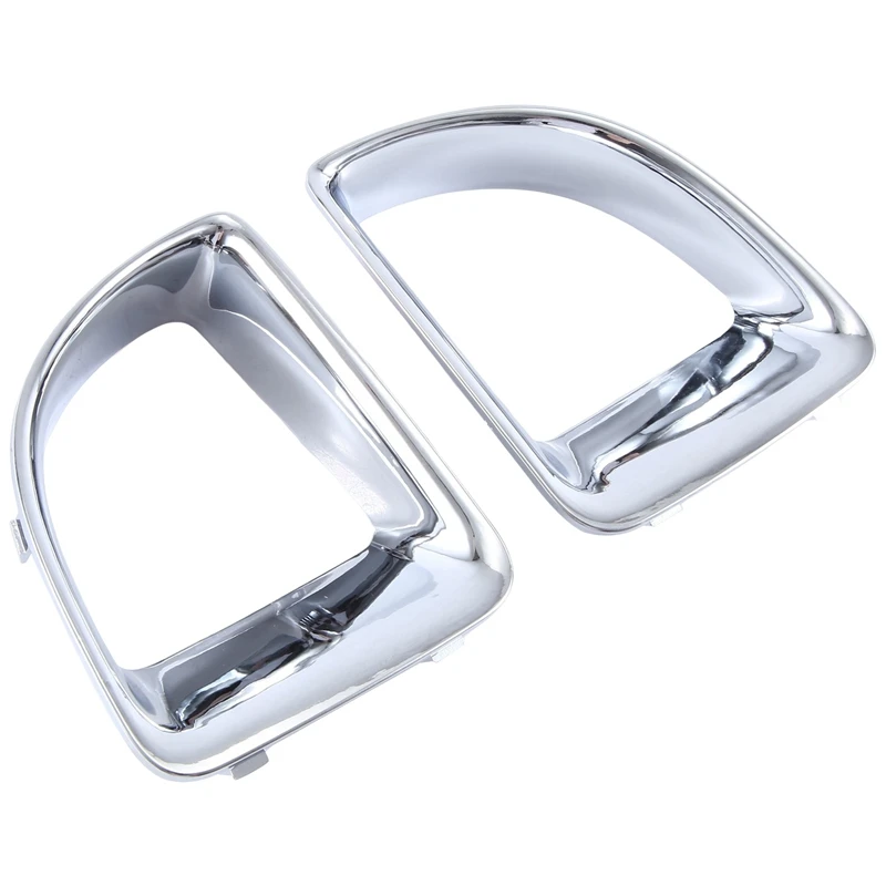 For BMW Mini R55 R56 R57 R58 R59 JCW S New Front Air Duct Frame Chrome 1 Pair Set 51117255119 51117255120 Accessories