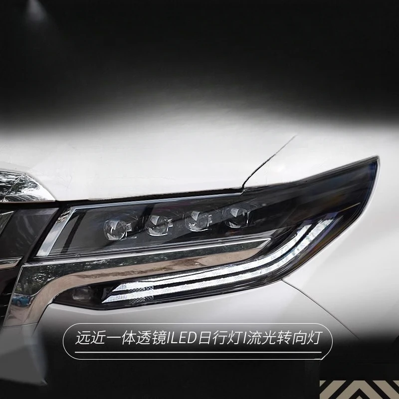 

Фара в сборе для Toyota Alphard 30 серии (2015-2021) с модифицированными светодиодными ДХО и динамическим поворотником Wilfa