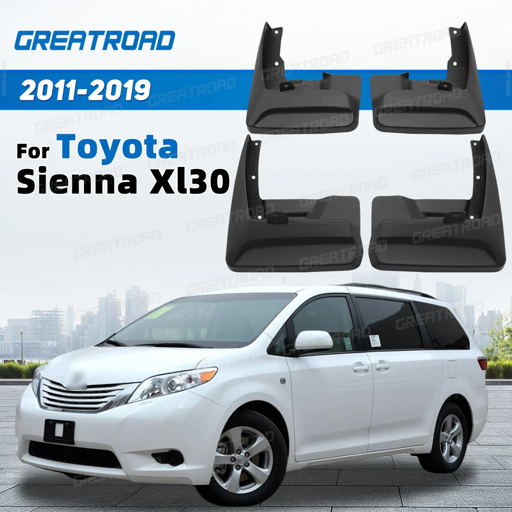 

4 шт. прочные брызговики из АБС-пластика для 2011-2019 2014 2015 2016 2017 2018 Toyota Sienna Xl30 автомобильные брызговики защита крыла автоаксессуары