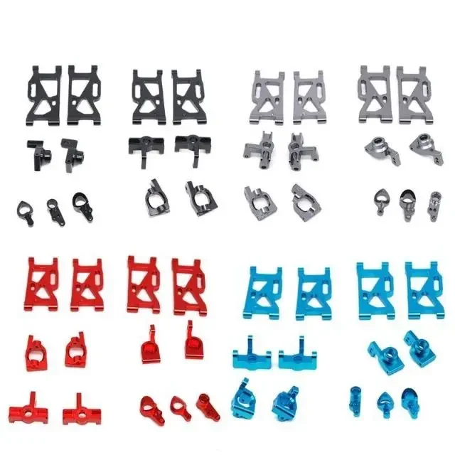 

RC Front/Rear Suspension Arm & Front Steering Hub Carrier & C-Hub & Rear Hub & Servo Steering Arm Assembly For Wltoys 144001