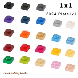 273pcs MOC Plastic Stem 1x1 Parts DIY Building Block Accessories Kids Toys Small bricks 1x1 plate NO.3024 Compatible brand