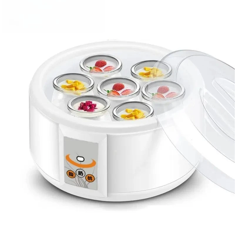 Fully Automatic 1.5L Yogurt Maker Stainless Steel Liner Natto Rice Wine Enzyme Fermenter With Sealed Glass Cup