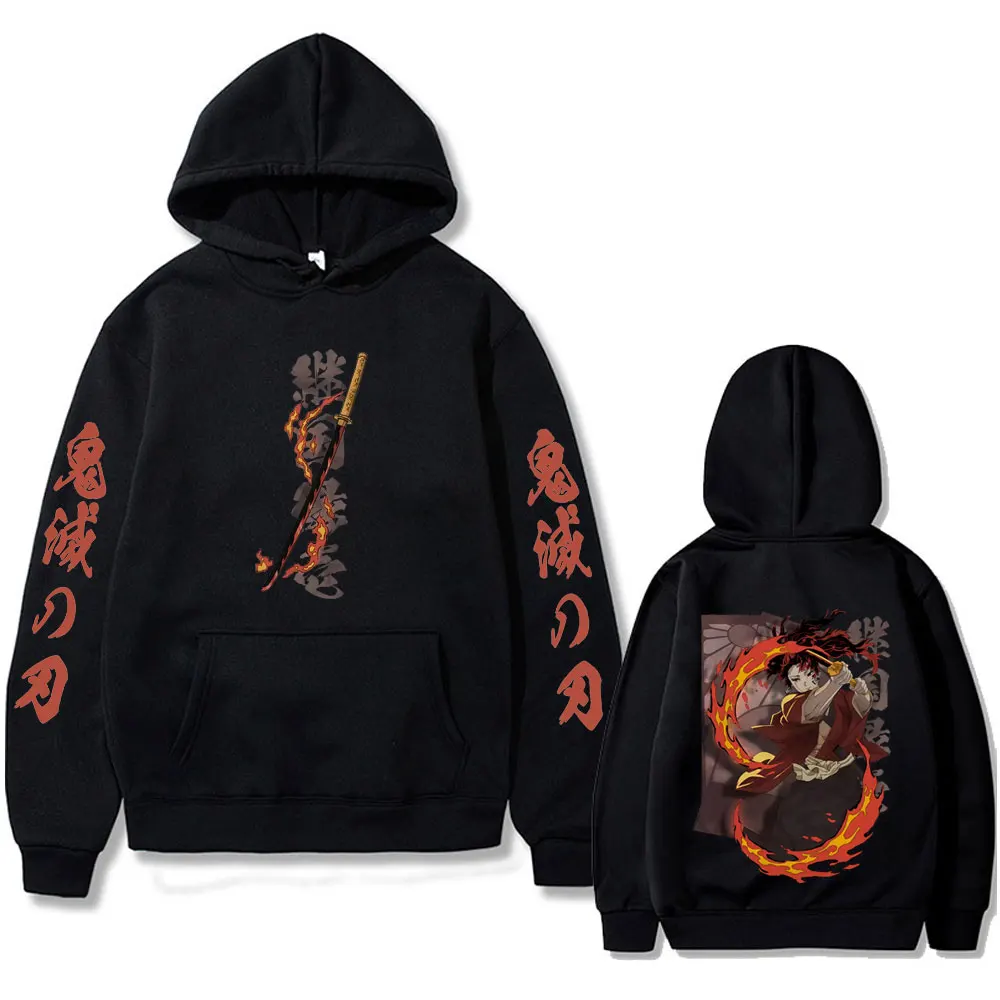 

Anime Demon Slayer Tsugikuni Yoriichi Graphic Hoodie Men Women Clothing Fashion Oversized Sweatshirt Male Casual Fleece Hoodies