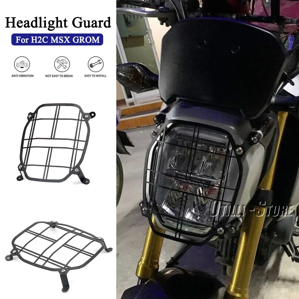 

Motorcycle Headlight Guard Protector Headlight Cover For HONDA H2C Msx Grom 2020 2021 2022 2023 H2C MSX GROM