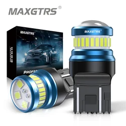 2x BA15S P21W LED Bulbs S25 1156 7440 W21W T20 4014 3030 Chip Projector Lens for Reverse Brake Tail Turn Signal Lights Canbus