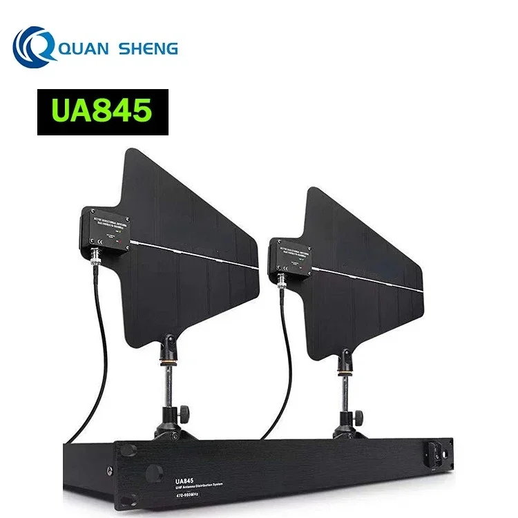 UA845 Uhf Active Antenna Splitter Uhf UA844 Swb Antenna Distribution Signal Booster Amplifier for Wireless Microphone