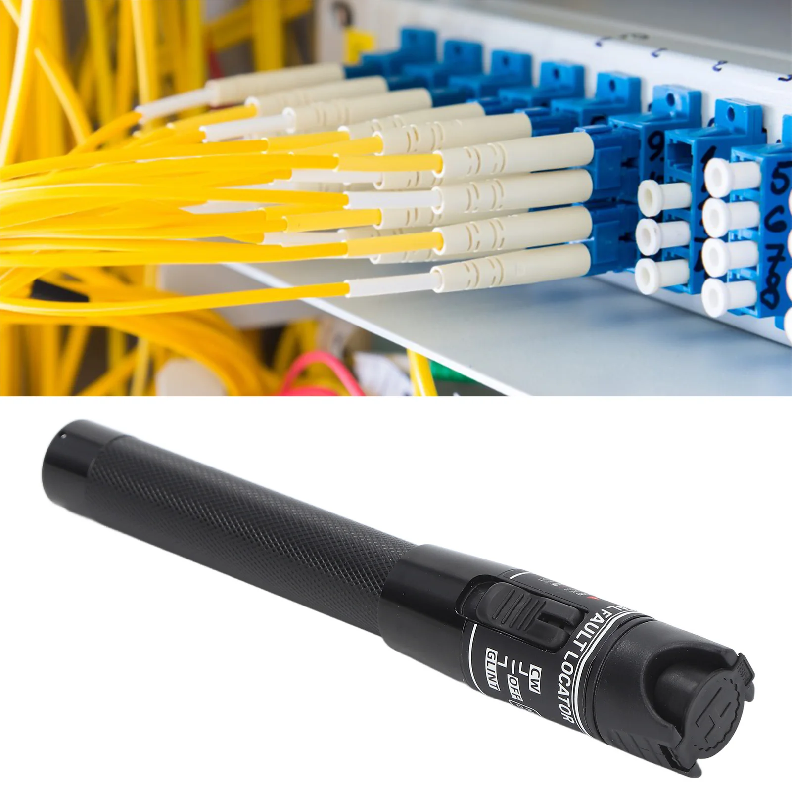 VFL Visual Fault Locator Visual Fault Locator 60MW 60KM Output Universal FC SC ST Interface Non Contact VFL Fiber Optic Test Pen