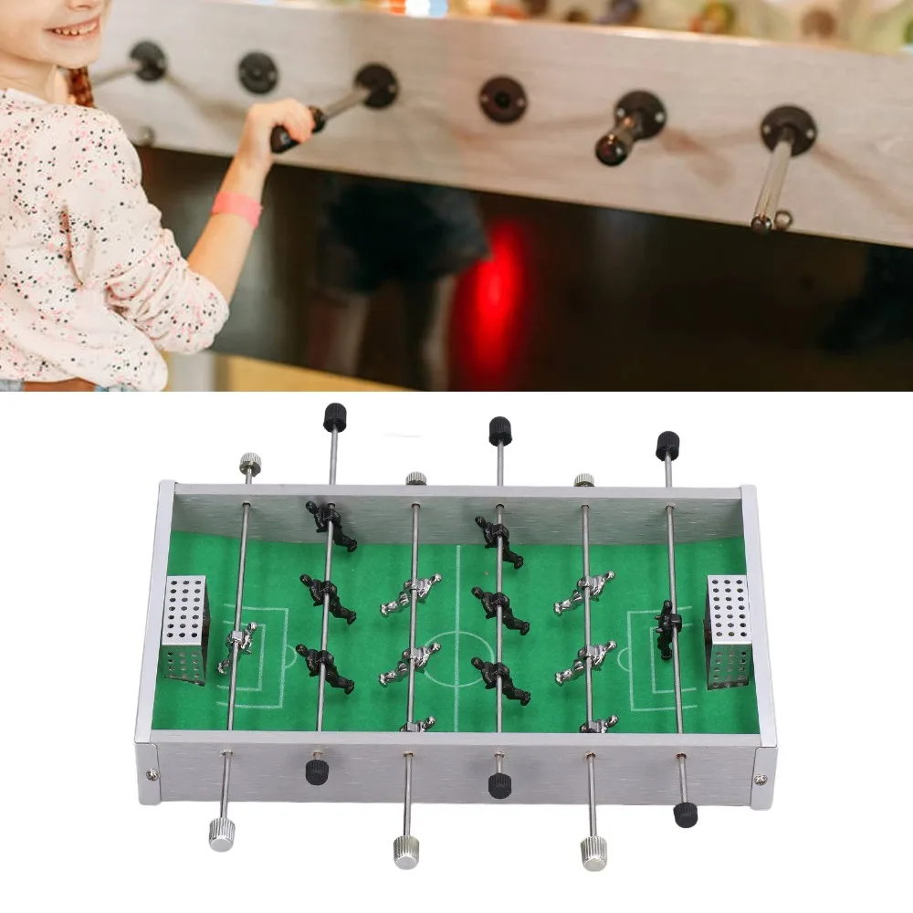 Mini desktop size Table Football Machine Aluminum wooden material Portable structure Foosball Game Desktop placement type