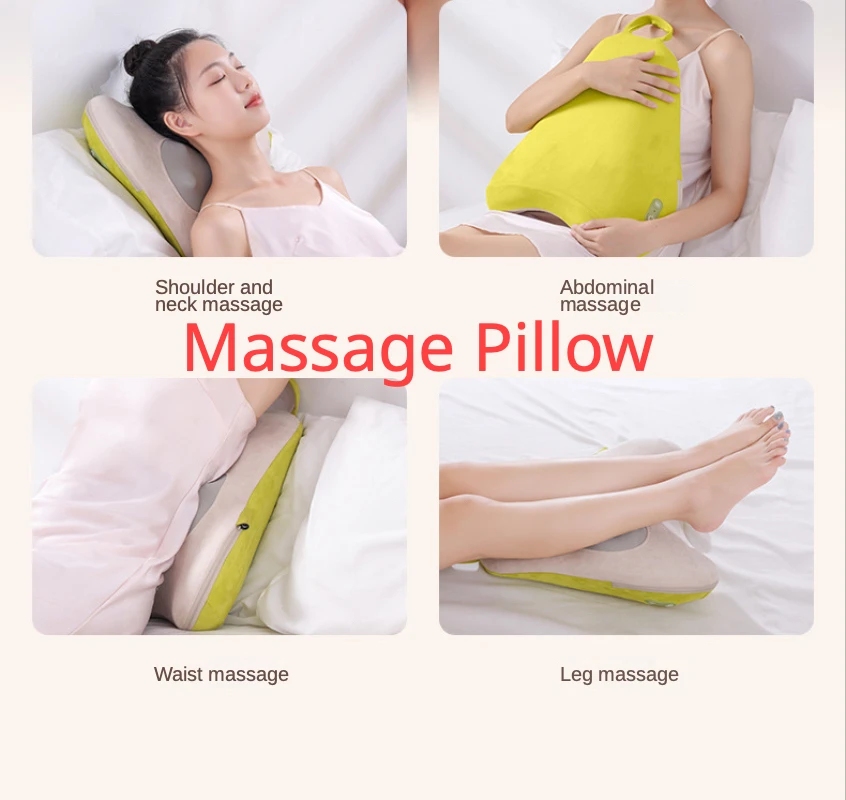 New massage pillow, car mounted, lumbar spine, neck, office, kneading cushion, waist massager, household massage, waist cushion