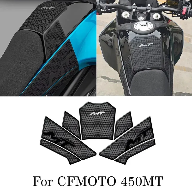 Motorcycle Accessories Knee Grip Decals Fuel IBEX450 Oil Anti-Slip Sticker For CFMOTO 450MT MT450 450 MT Fuel Pad 2