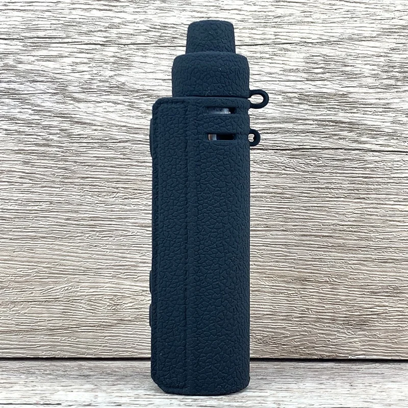 حافظة من السيليكون لهاتف VooPoo Drag H80S مع حبل دانتيل مجاني وغطاء جلدي ناعم من المطاط