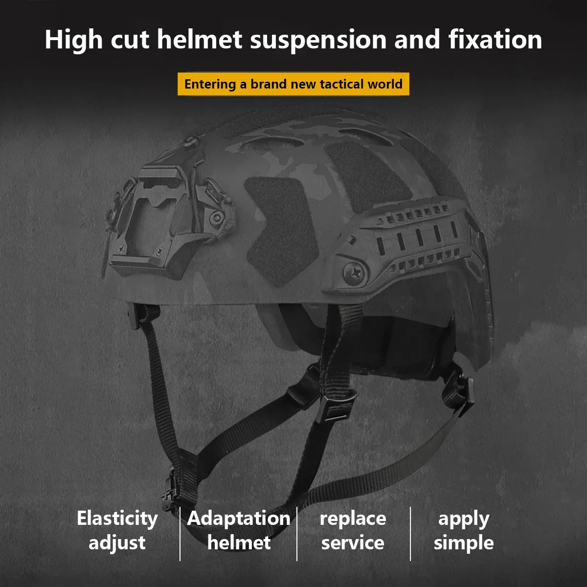 HL-31/32 Helmet Inner Suspension System Portable CS Helmets Adjustable Head Lock Strap Accessories For FAST SF HIGH CUT HELMET