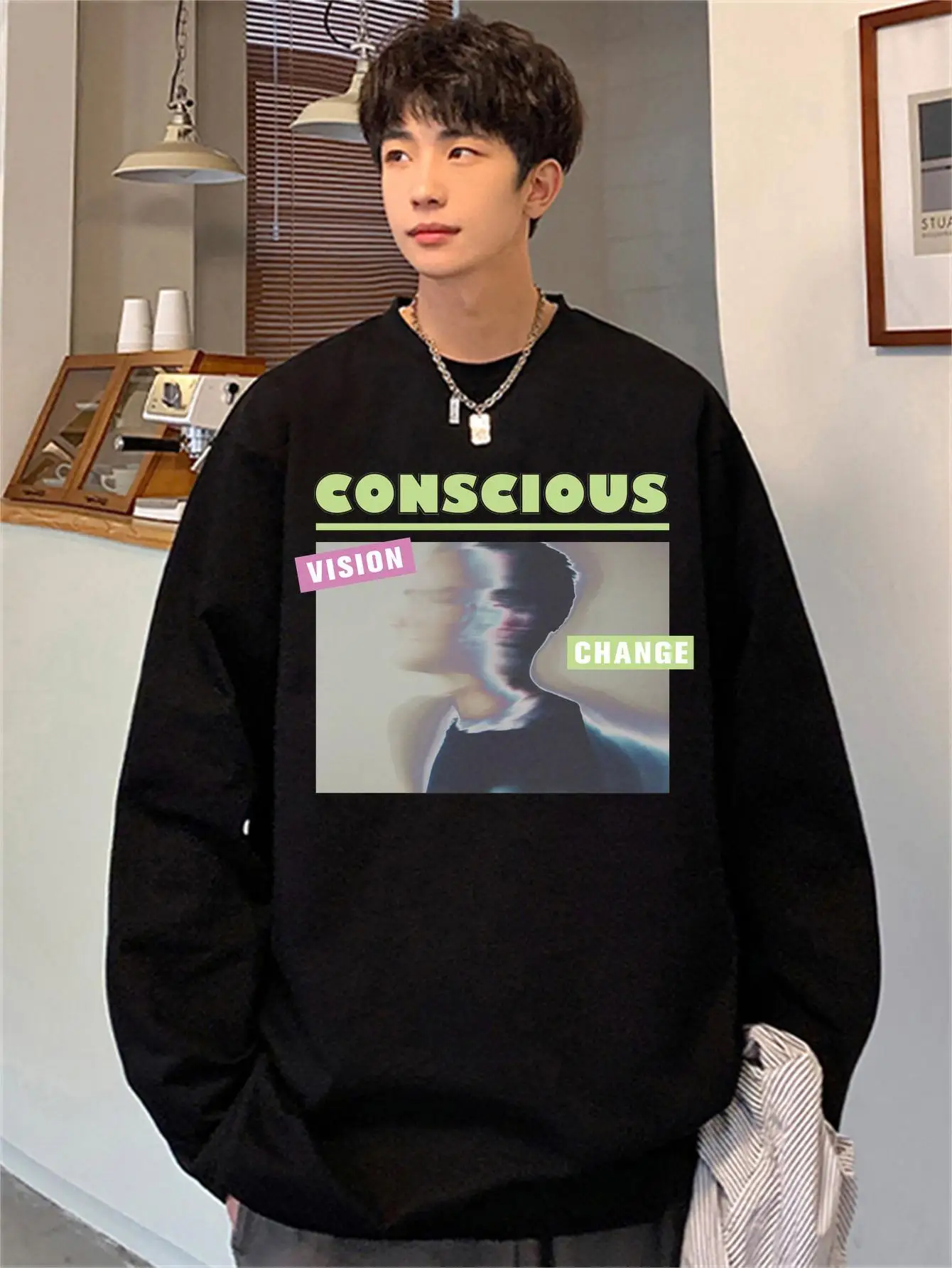 Long Sleeve Y2k Men Hip Hop Graphic Tops Oversize Casual T-shirts Unisex 100% Cotton Male Top Autumn Kpop Harajuku Tees