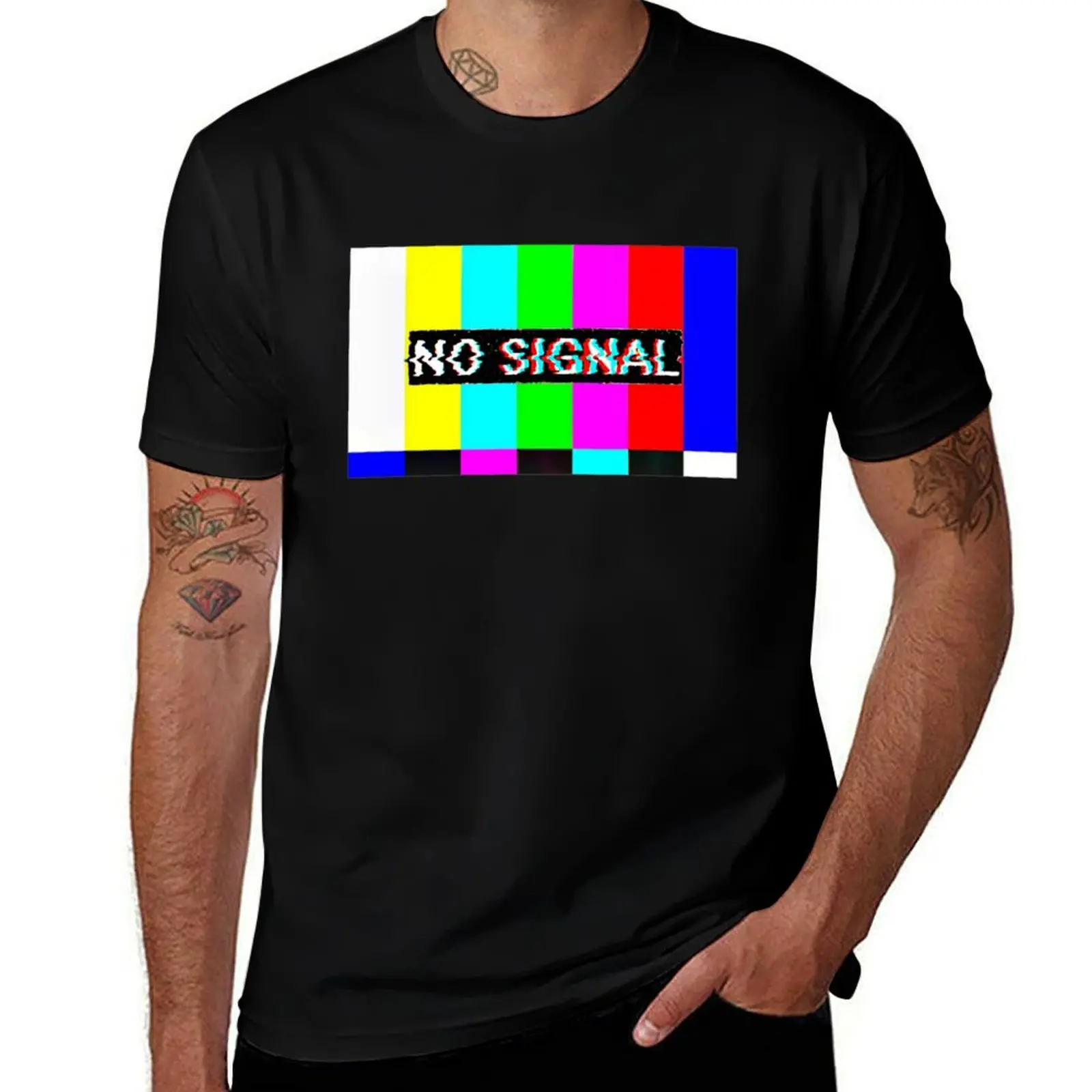 

No signal smpte color bars T-Shirt Heavy Duty Casual Work Tee