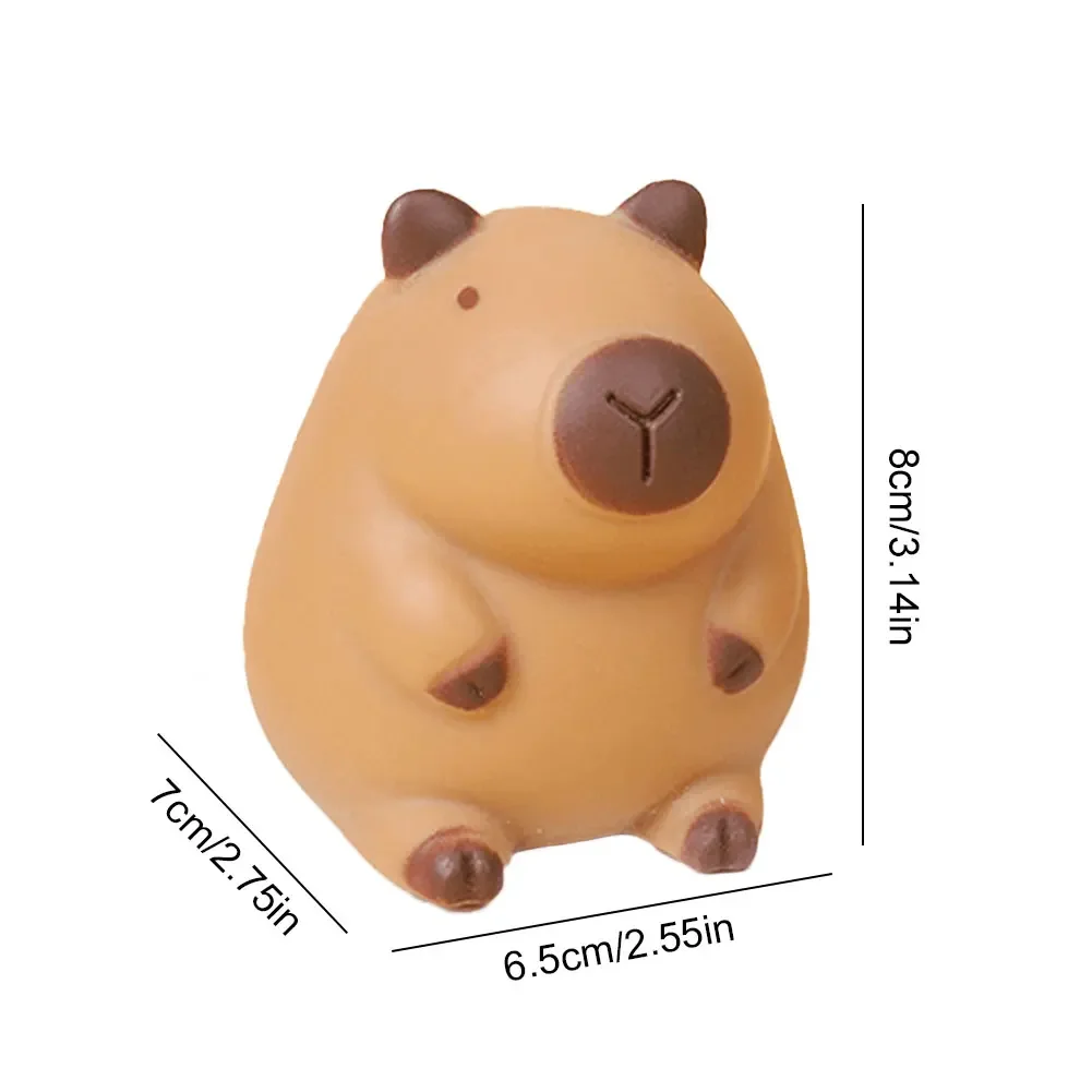 Capybara Slow Rebound Toy Stress Relief Funny Animal Squeeze Toy Cute Capybara Shape Squeeze Ball Birthday Gift for Kids