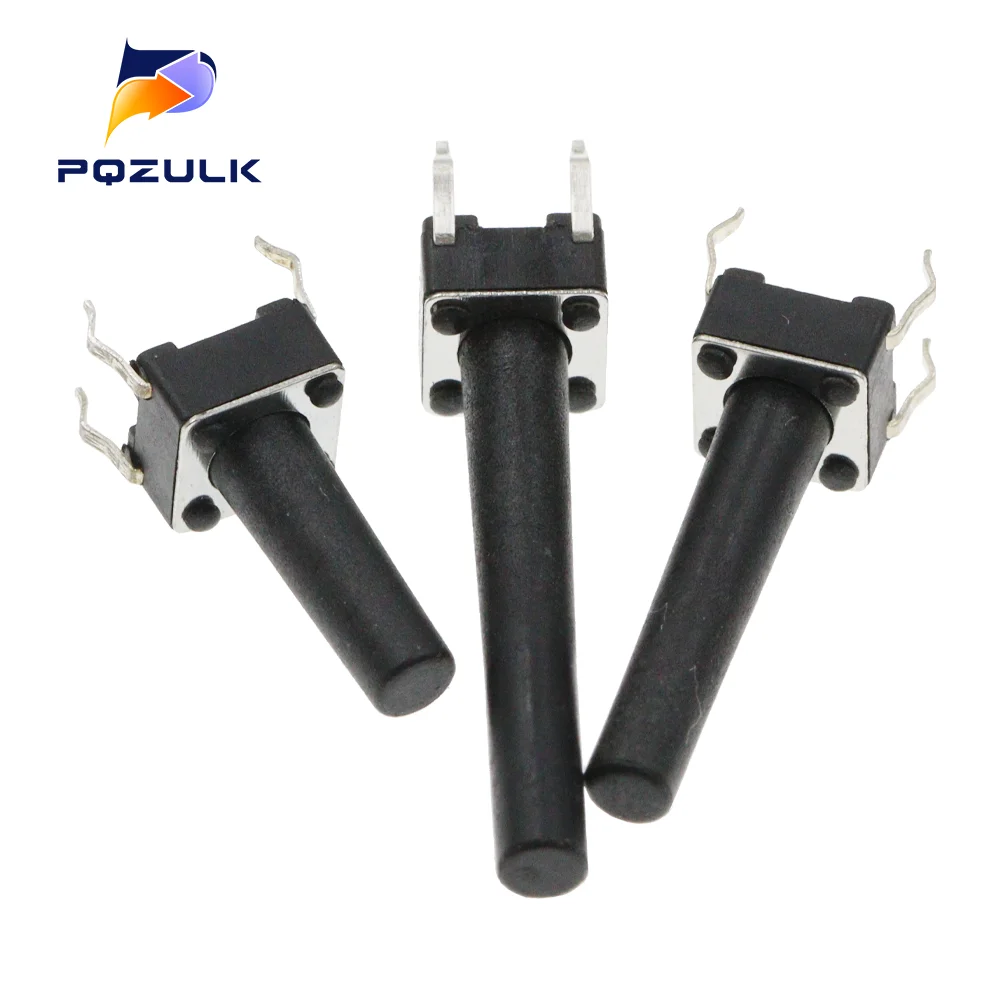 50 قطعة 6X6X5/4.3/5.5/6/7/8/9/10/13 مللي متر اللباقة التبديل مفتاح بـزر دفع 12 فولت 4PIN DIP التبديل الجزئي للتلفزيون/اللعب/زر الاستخدام المنزلي #4