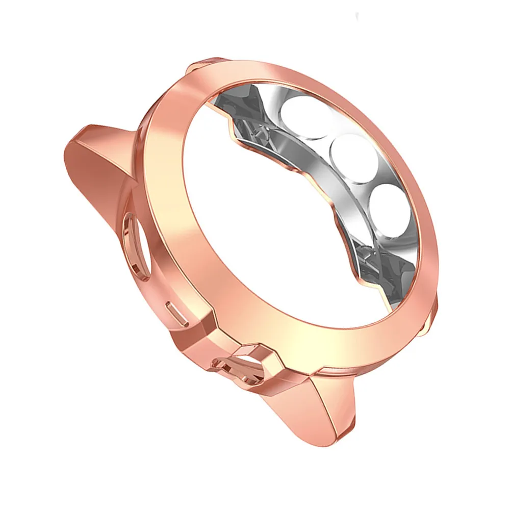 

1Pcs Full Front Electroplated Tpu Watch Protector Rose Gold Protective Case Compatible 5X Watch Shell Accessories