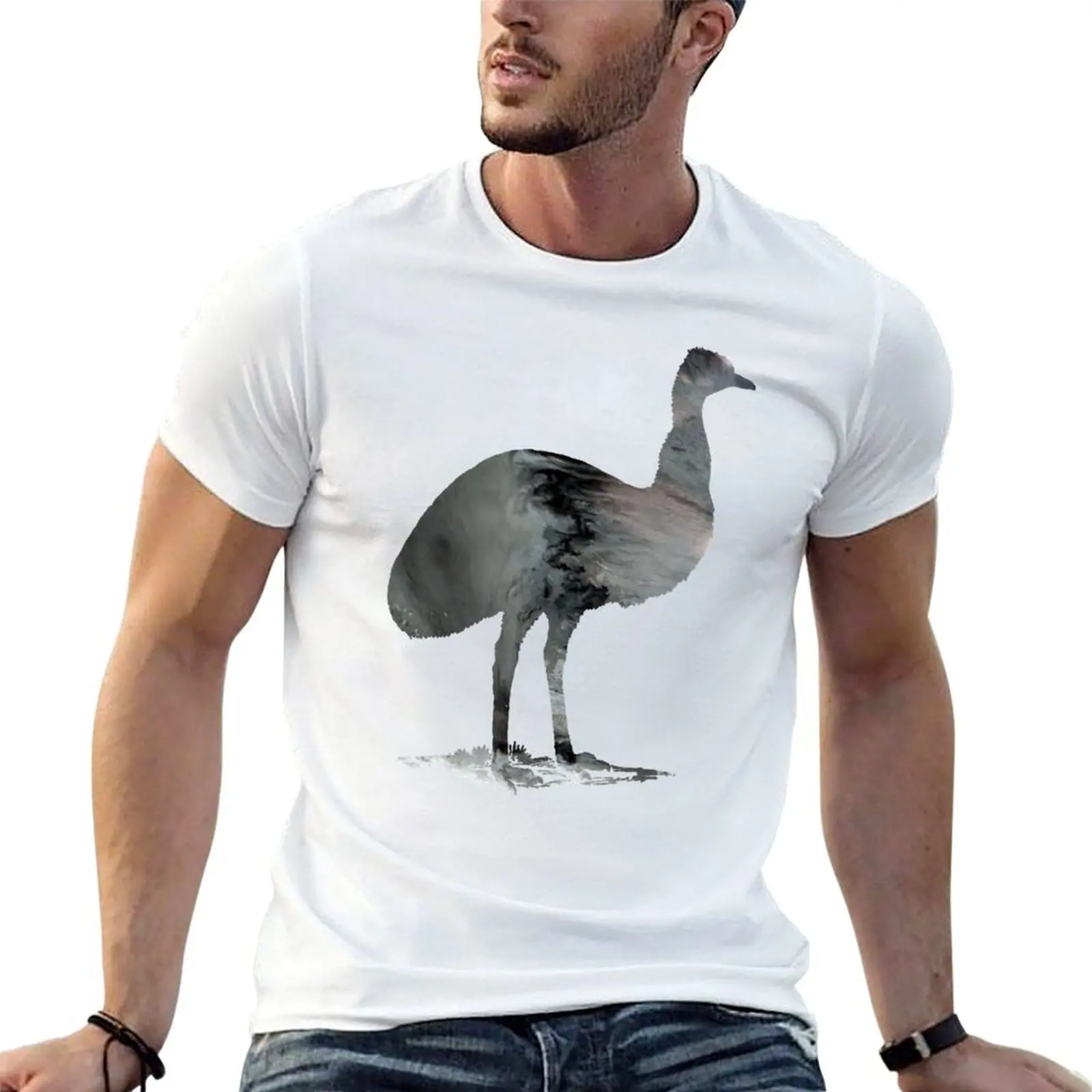 Emu T-Shirt t shirts for man graphic tees man t shirt cotton high quality man t shirts graphic T-shirt