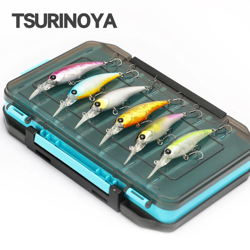 

TSURINOYA Suspending Minnow Bait Set 6pcs 6cm 5.7g Fishing Lure With Lure Box Explorer SHAD Hard Bait Pesca Long Casting Wobbler