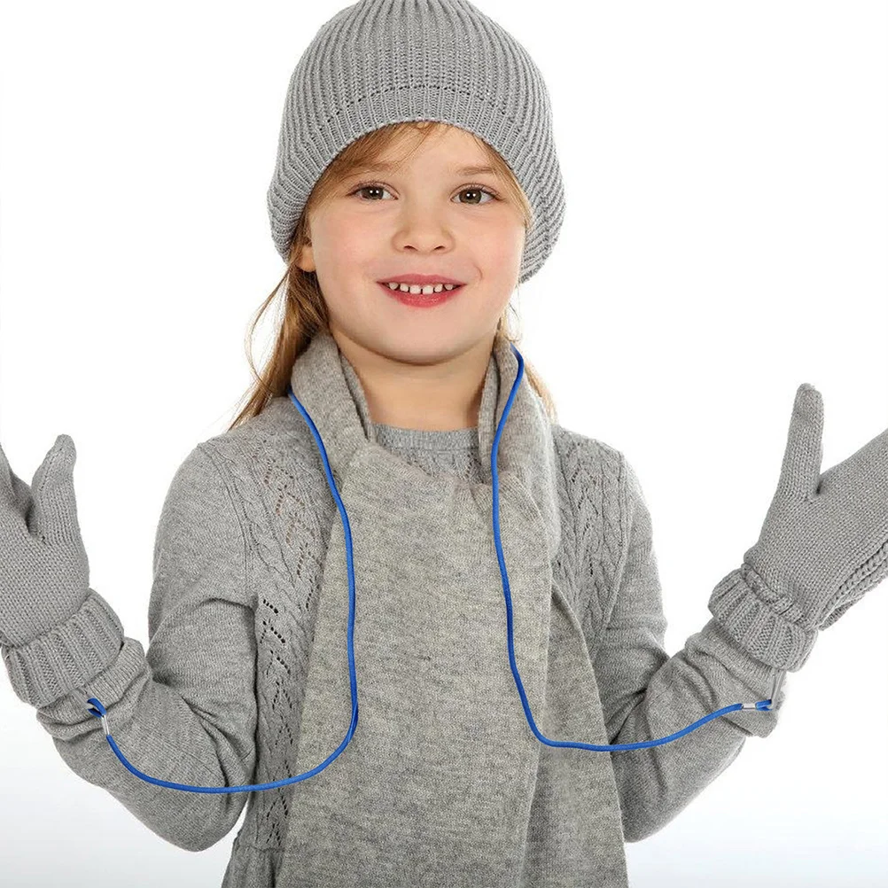 2Pcs Antilost Glove Lanyards Stable Soft Surface Material Mitten Clips for Toddlers Simple Practical Design Easy Fix Remove