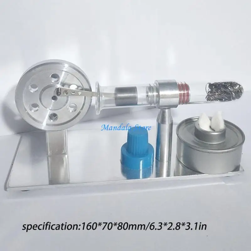 U2JC Mini Stirling Engine Mini Generator External for Turbine Steam Engine Model