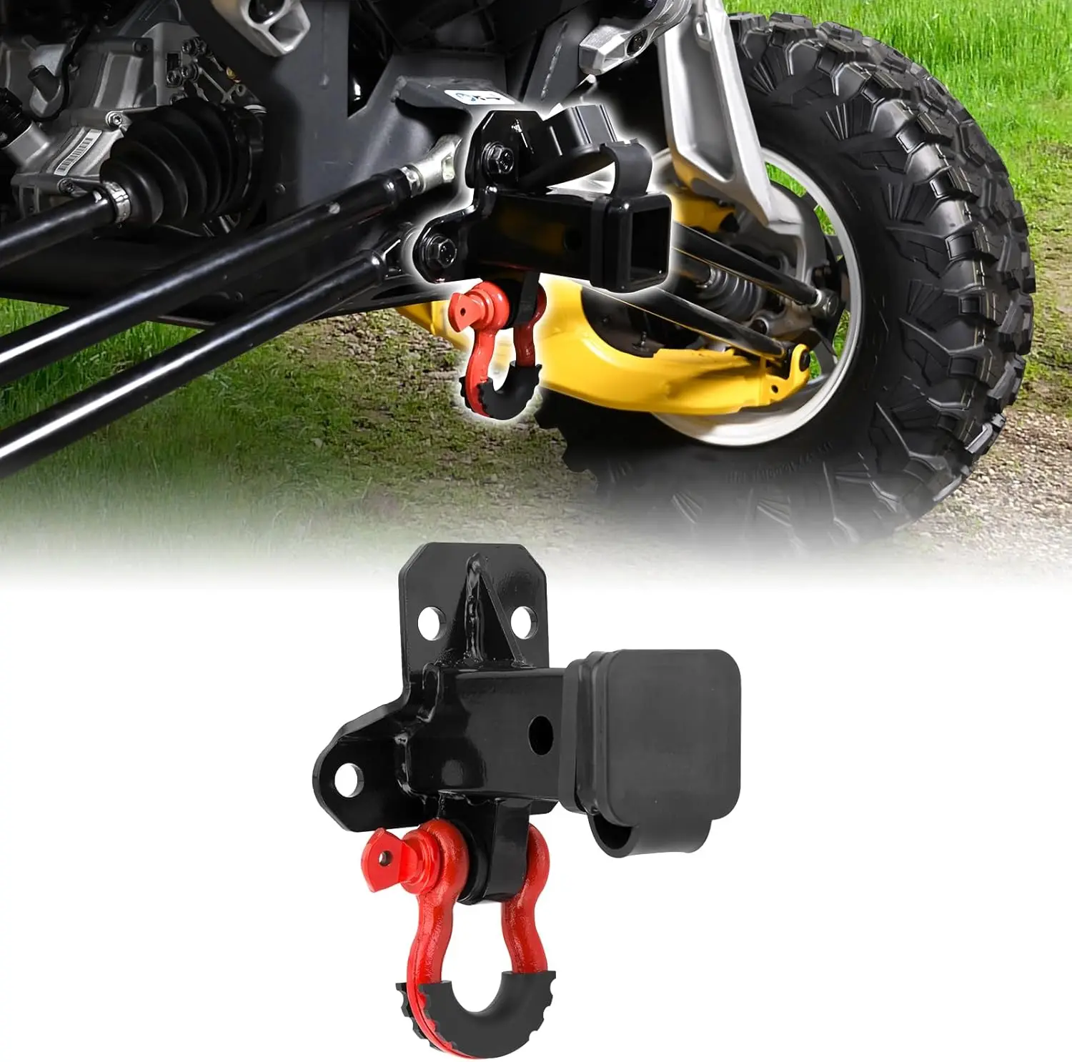 

Задний сцепный сцепник прицепа 3/4 дюйма с D-образным кольцом для Can Am Maverick R Max 2024-2025