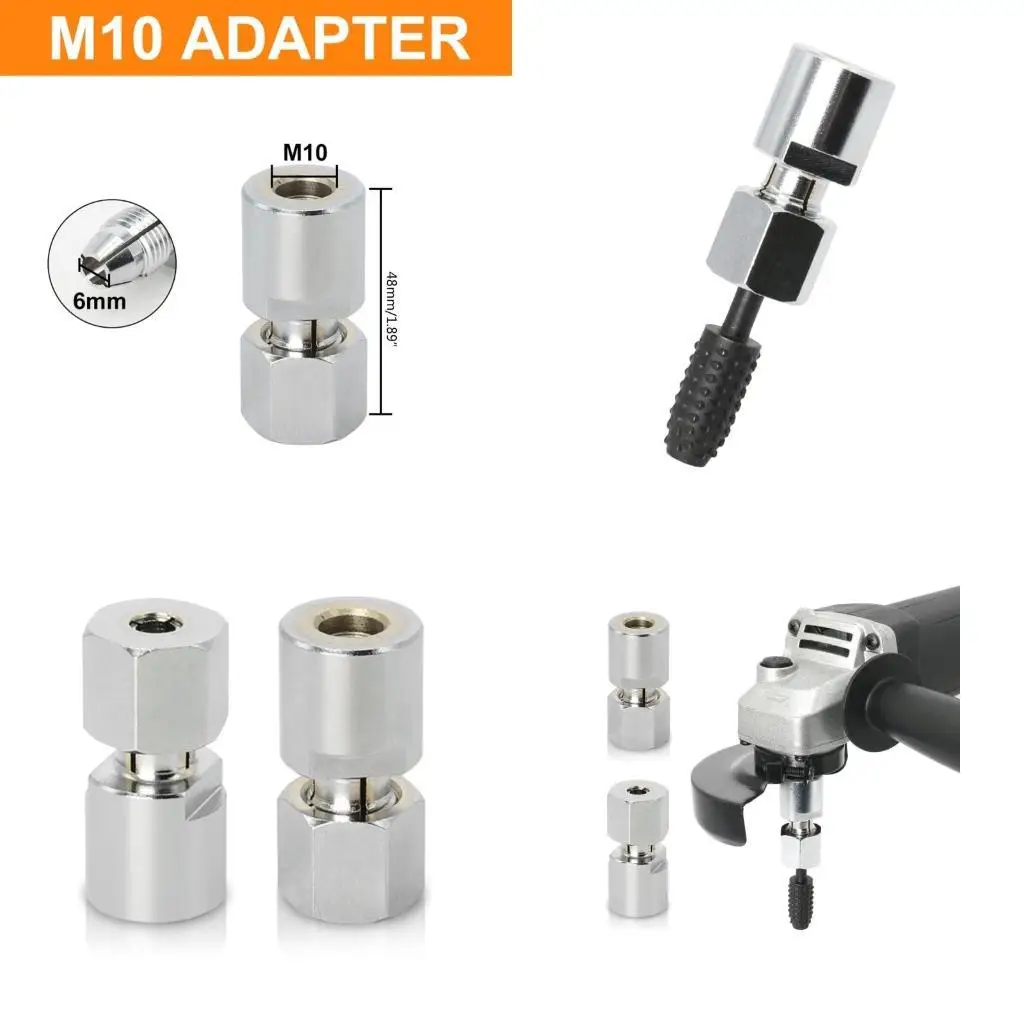

R9UF DIY Enthusiast's Solution Grinder to Straight Grinder Conversion Tool with 6mm Chuck