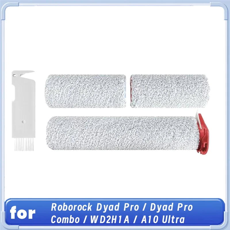 BAAM-Bagian Rol Sikat untuk Roborock Dyad Pro / Dyad Pro Combo / WD2H1A / A10 Penyedot Debu Ultra Basah dan Kering