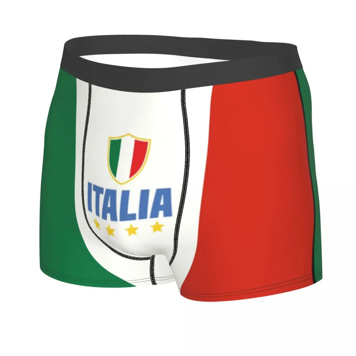 Flag Of Italy Underwear Men Sexy Print Customized Italian Patriotic Boxer Briefs Shorts Panties Soft Underpants