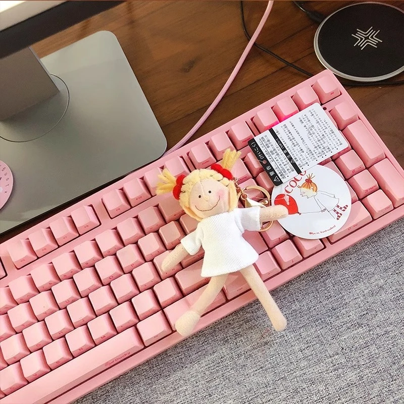 15 cm Cartoon Coco Mädchen Plüsch Anhänger Schlüsselbund Weiche Bequeme Plüsch Puppe Rucksack Anhänger Auto Schlüsselbund Freund Weihnachten Geschenk