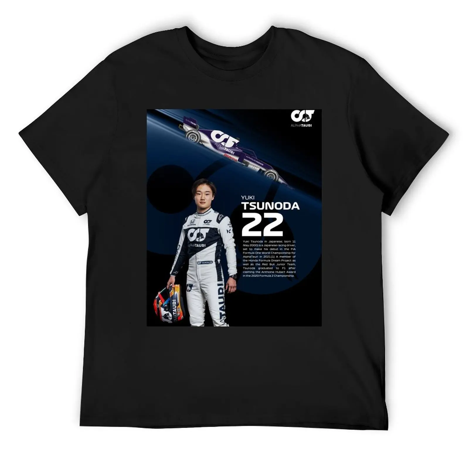 F1 Yuki Tsunoda 22 T-Shirt plus sizes plus size clothes shirts graphic tees clothing for men