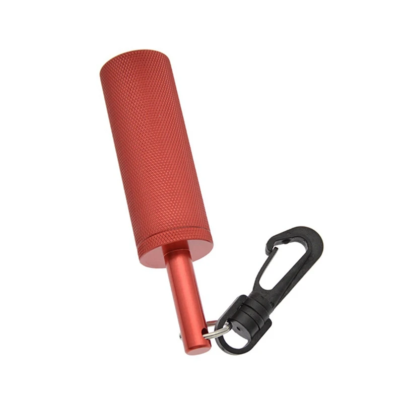 Diving Safety Rattle Stick Signal Bell With 360° Rotating Quick Hook Underwater Bell Ding Rod Diving Equipment Red