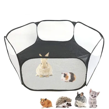 Tenda portatile per gabbia per cani e gatti, recinzione pieghevole per criceto, riccio, piccoli animali, cucciolo di gatto, coniglio, porcellino d'India