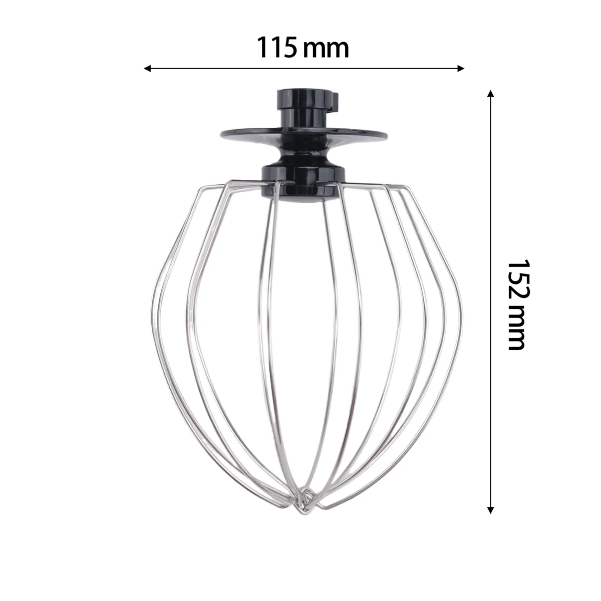 Aço inoxidável balão fio chicote misturador acessório para epro farinha bolo balão batedor ovo creme cozinha ferramenta hy