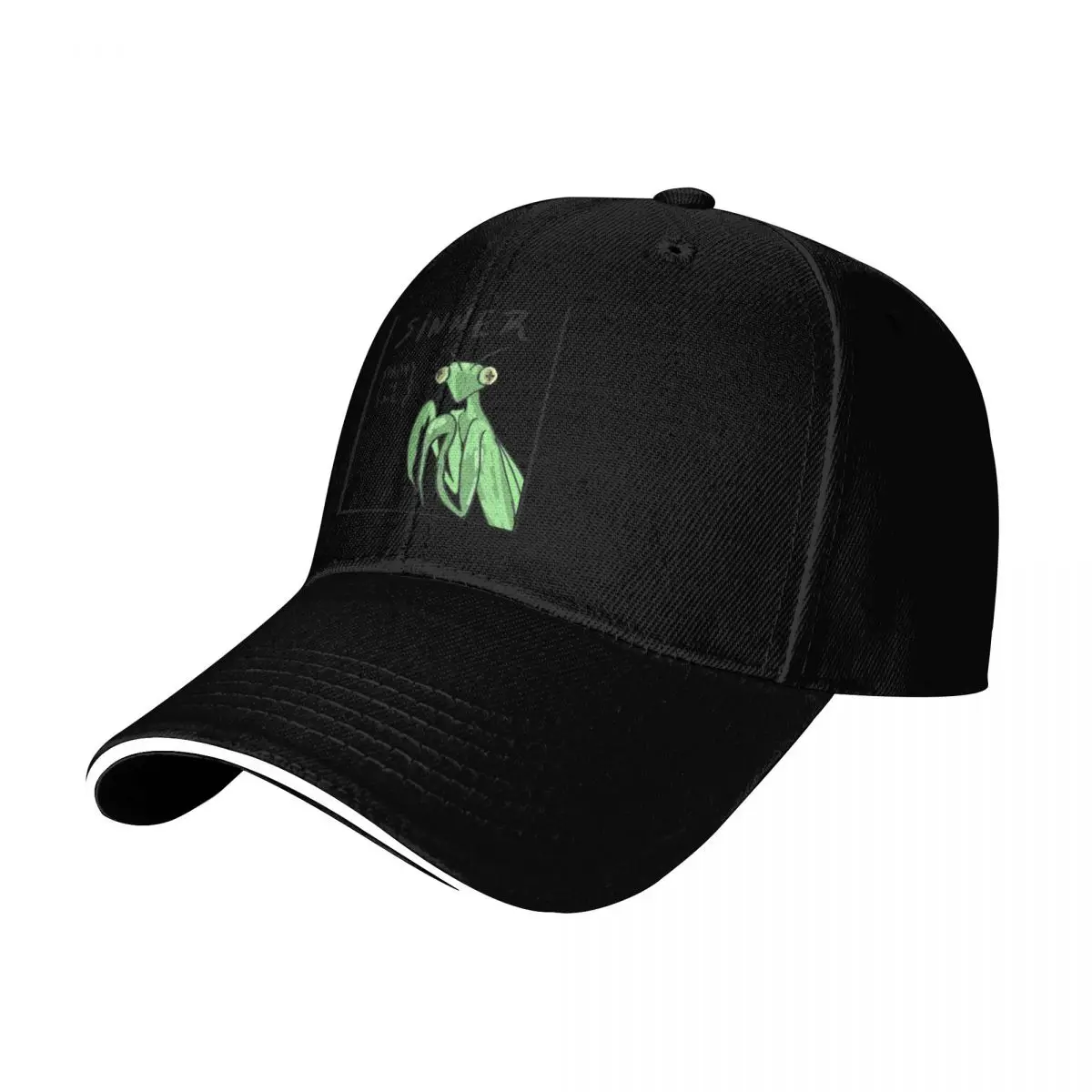 SINNER{PRAY 4 ME} MANTIS Baseball Cap Six Panel Structured Crown Sun Protection UPF 50+ Breathable Mesh Back