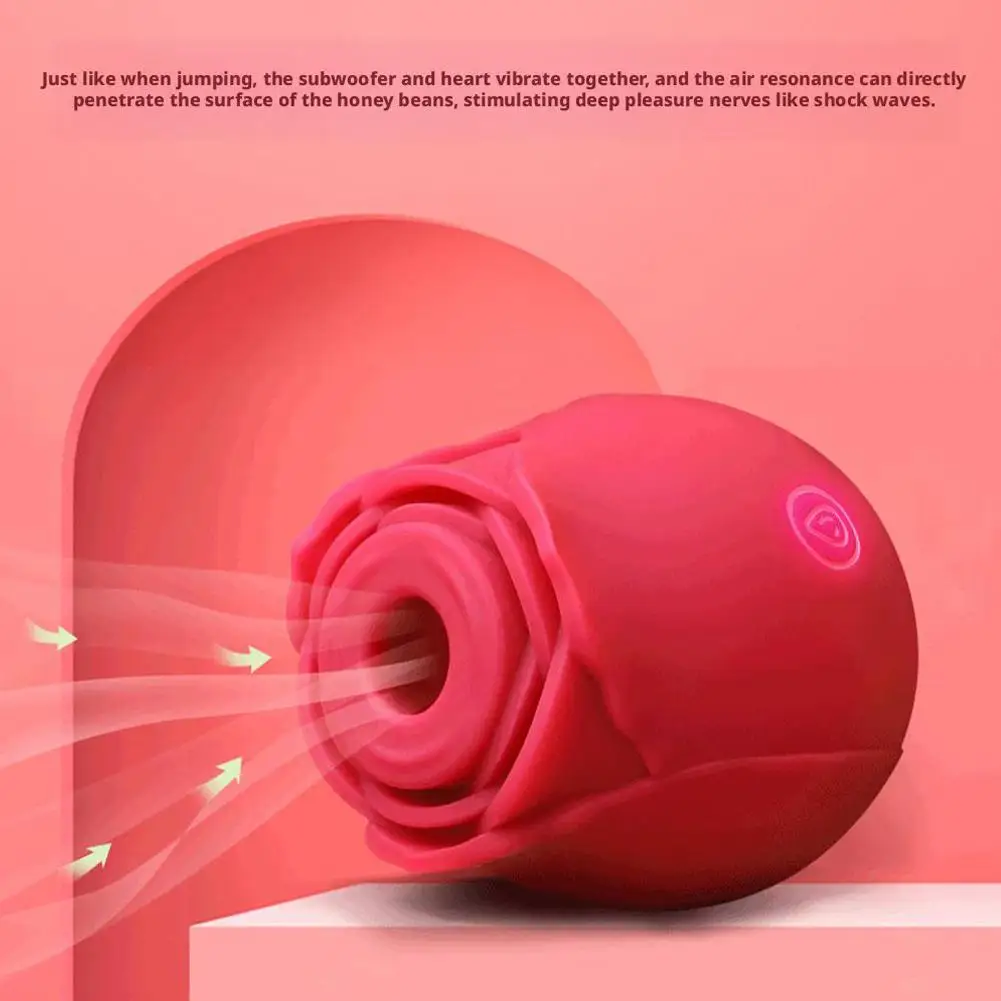 Powerful Sucking Rose Vibrator Toy for Women Vacuum Stimulator Oral Nipple Clit Sucker Female Sex Toys Goods for Female Adults
