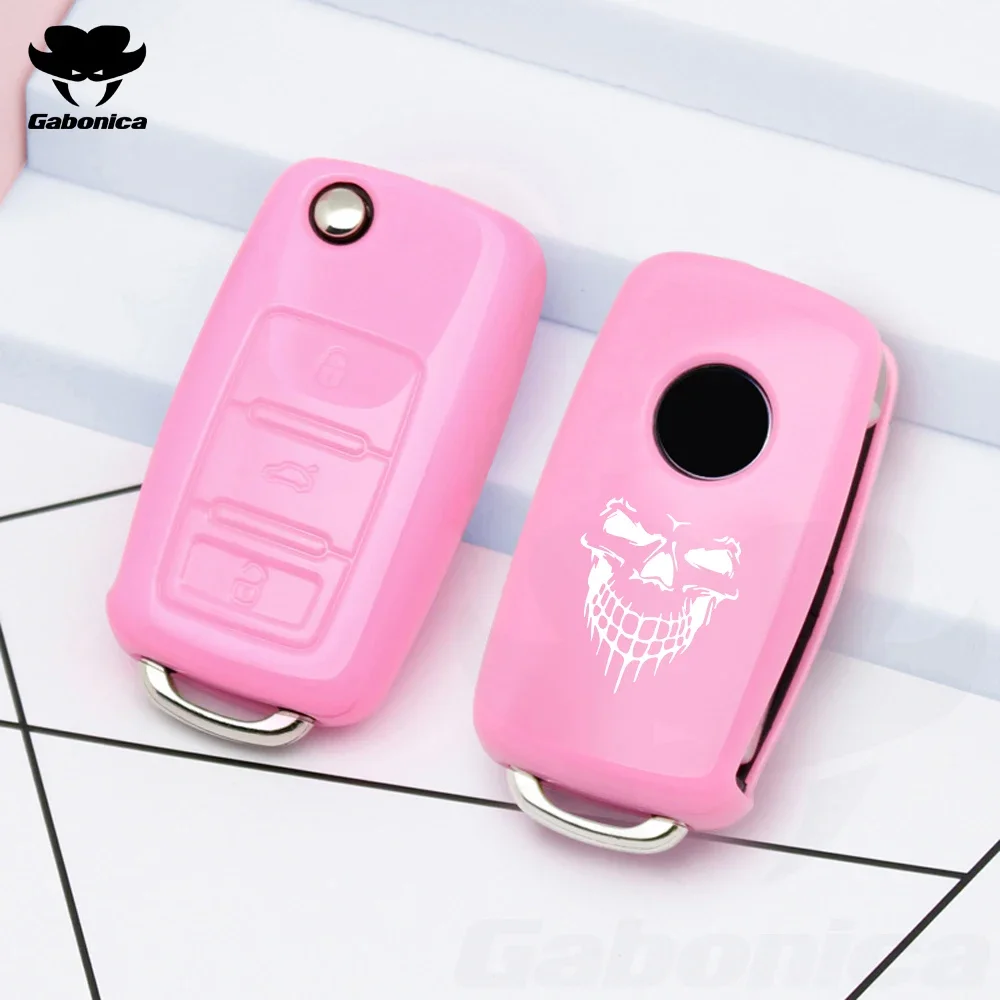 Auto Silicone Car Key Case Cover for VW Volkswagen Polo Tiguan Passat B5 B6 B7 Golf 4 5 6 MK6 Jetta Lavida for Skoda Octavia 2 5