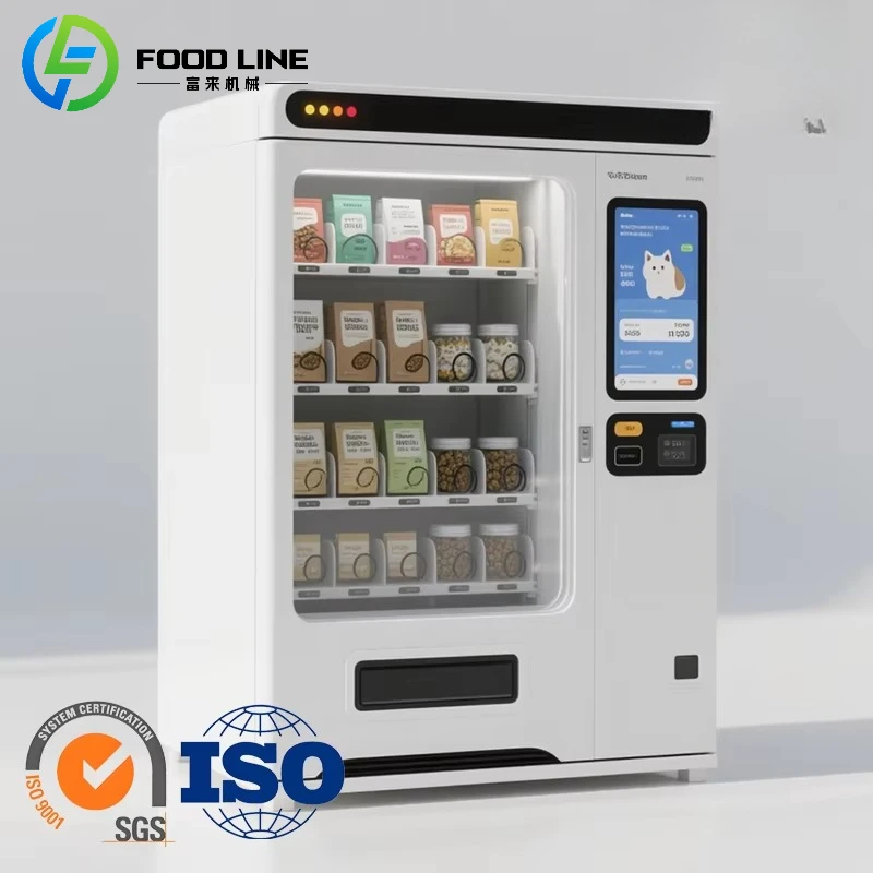 

Custom Touch Screen Pet Food Combination Vending Machine Cat and Dog Food Dispenser Various Payment System And SDK Function