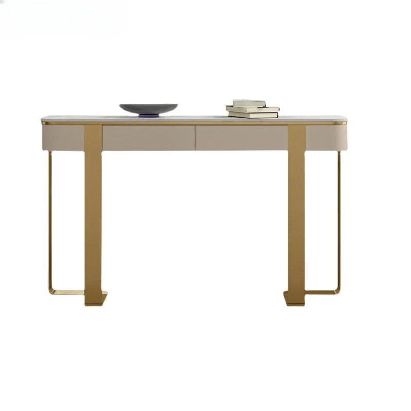 

Minimalist Stainless Steel Console Table Luxury Metal Modern Italy Design Living Room Gold Hallway Console Tables