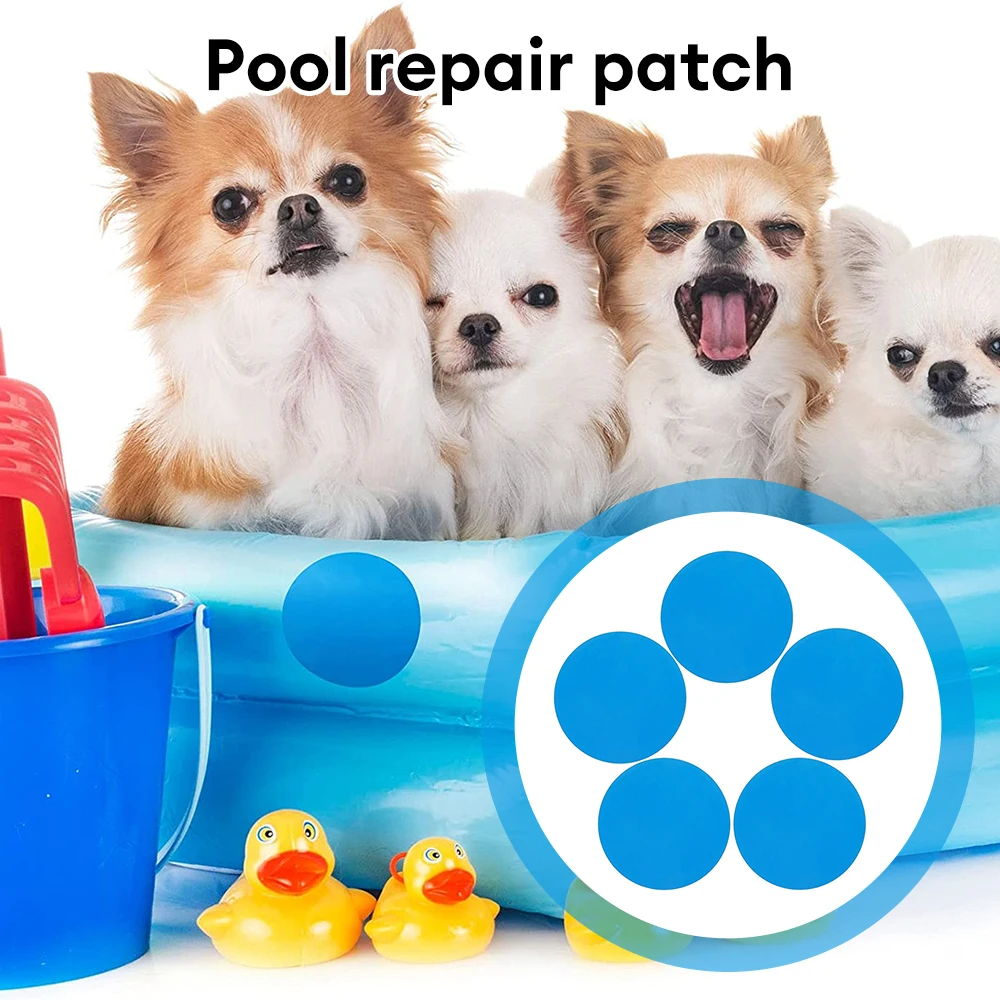 10Pcs Swimming Pool PVC Repair Patch Glue Multifunctional Swimming Pool Repair Kit Swimming Pool Accessories Inflatable Boat