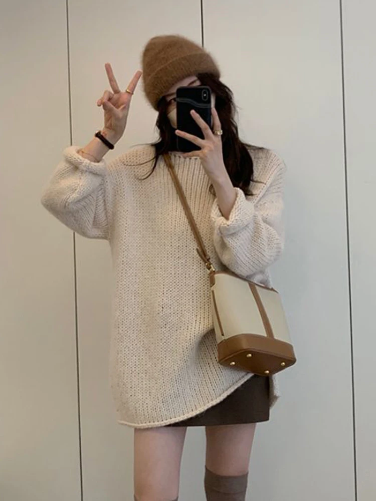 

Свитера Джемперы Пуловеры Женщины Damen Для Розового Цвета Шнурки Oversize Подол Концертный Фестиваль Ежедневно Альтернативная Рок-Группа Панк