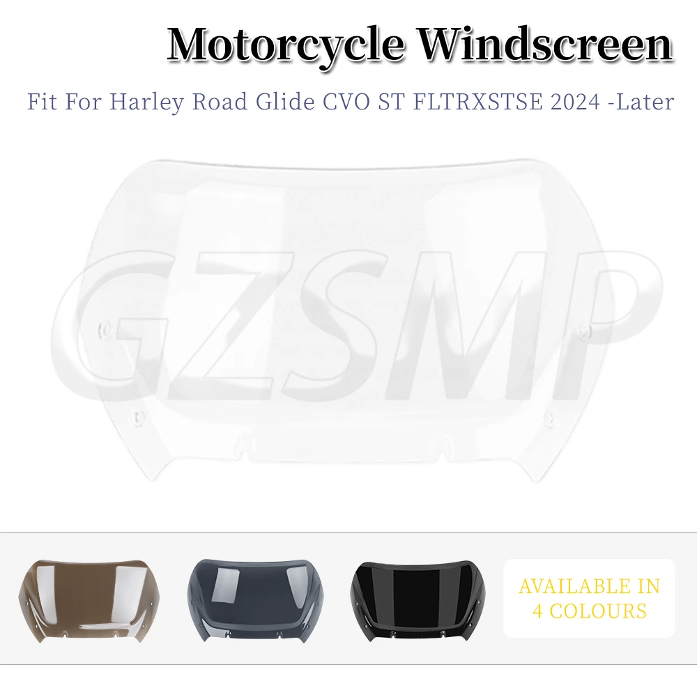 

10 Inch Motorcycle Windshield Wind Deflector Fit for Harley Touring Road Glide FLTRX CVO SE ST FLTRXSE 2023 2024