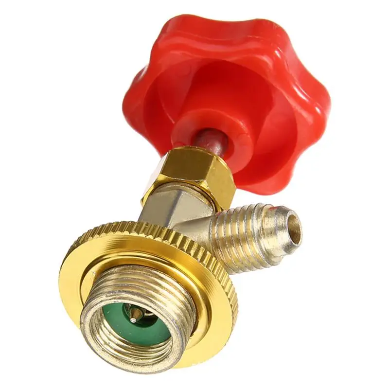 R-134A Can Tap Car Refrigerant Can Bottle Tap Opener Valve Tool Red R134A Dispenser Valve AC Refrigerant Bottle Opener Accessori