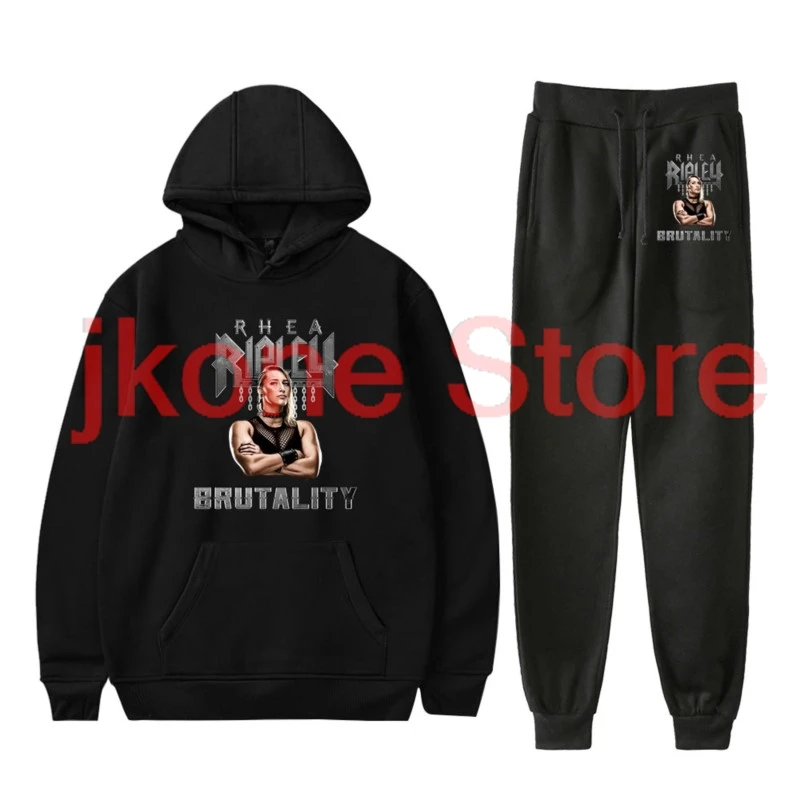 

Rhea Ripley Merch толстовки брюки для бега комплект для женщин/мужчин толстовки унисекс модная уличная одежда для косплея