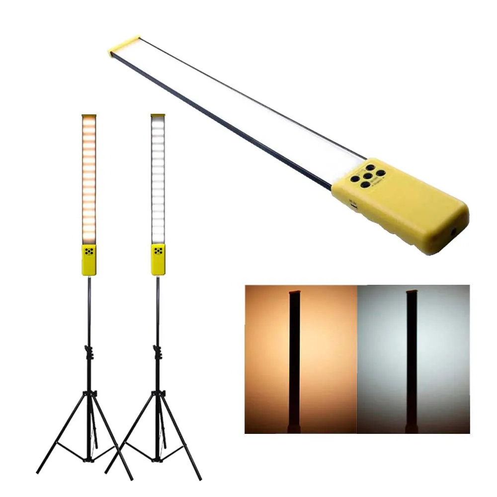 2 meters FX-LED12 Bicolor LED Stick with Greika Lighting Tripod