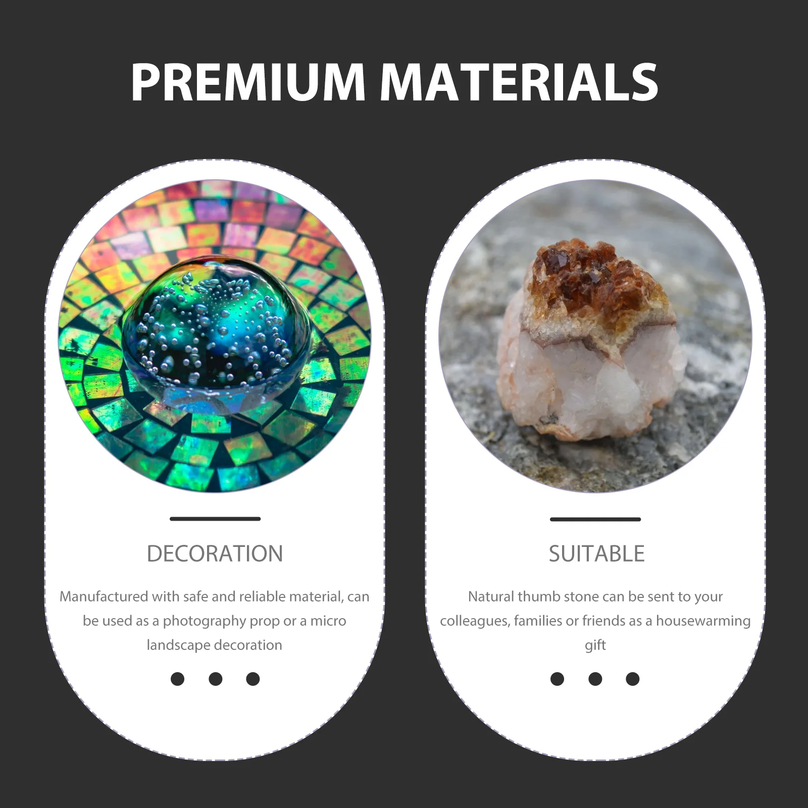 

Natural Thumb Worry Stone Massage Tool for Stress Relief and Anxiety Portable Mini Crystal Healing Stone Decorative Home Dcor