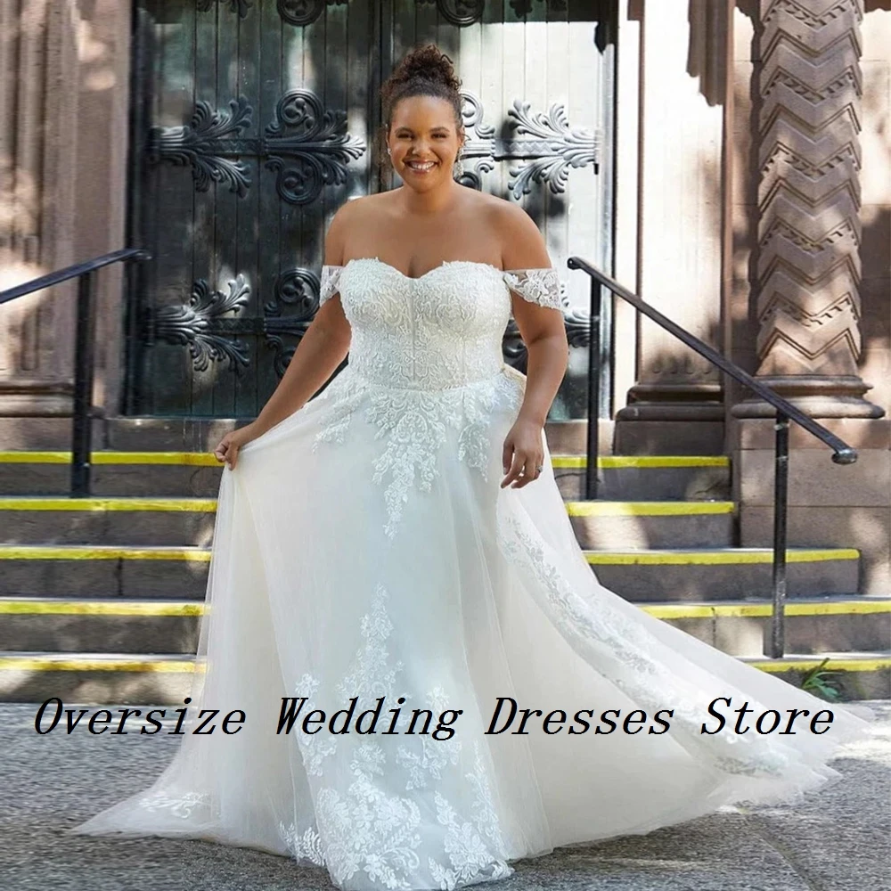 

Charming Strapless Wedding Dresses with Lace A Line Plus Size Bridal Gowns for Women Sleeveless Vestido De Novia 2024 Summer