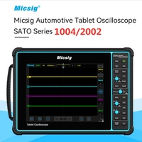 Micsig SATO1004 SATO2002 Digital Automotive Oscilloscope Handheld 2/4CH 100MHz/200MHz Portable Touch Button Tablet AC USB 오실로스코프
