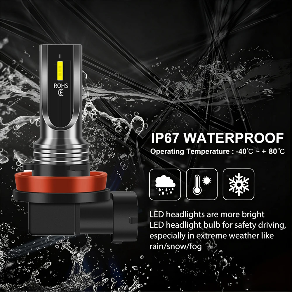 Lampu LED H11 Lampu Kabut Depa - Led Fog Light H11 3000K Yellow ulasan dan harga